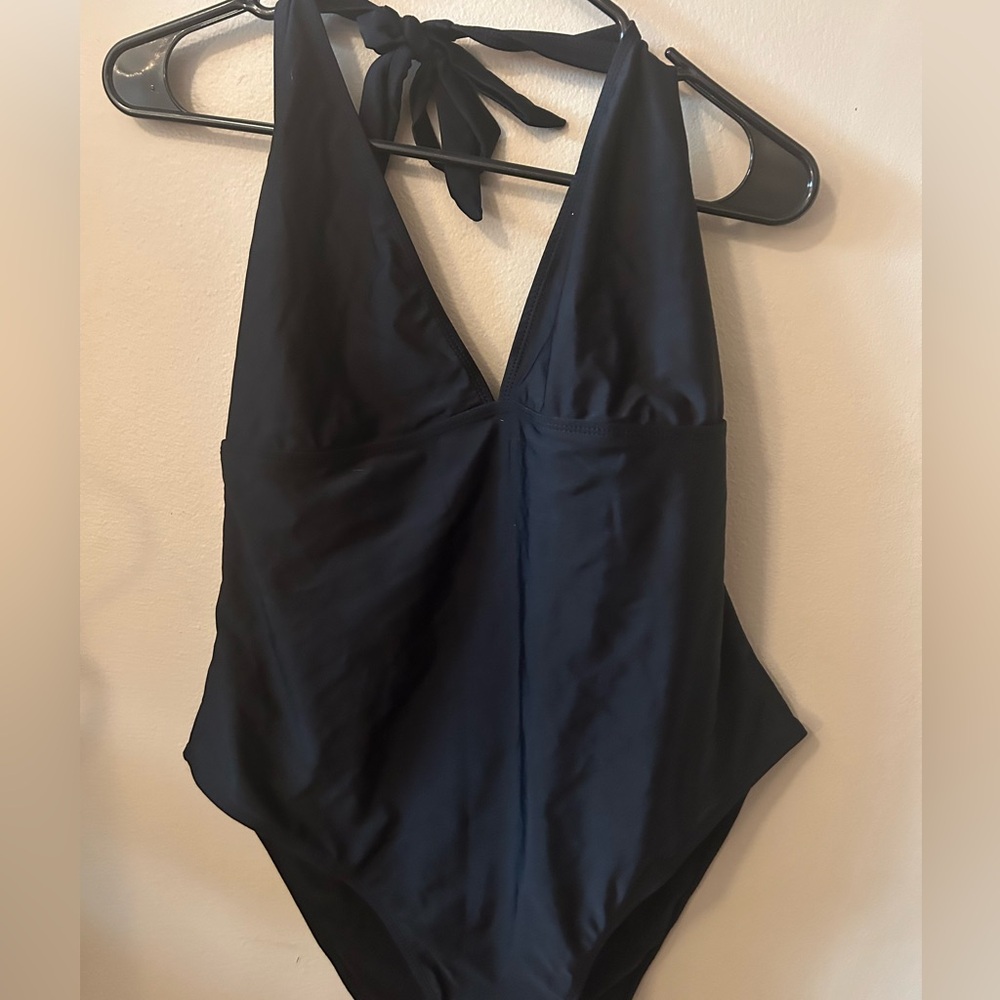 Halter one piece swimsuit